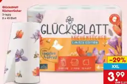 Netto Marken-Discount Glücksblatt Küchentücher XXL Angebot