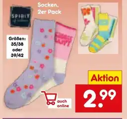 Netto Marken-Discount Spirit of Colours Unisex Socken 2er Pack Angebot