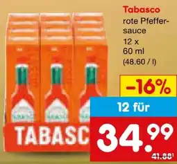 Netto Marken-Discount Mc Ilhenny Tabasco Rote Pfeffersoße Angebot