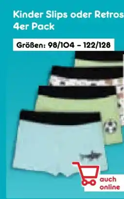Netto Marken-Discount Kinder Retroshorts 4er-Pack Angebot