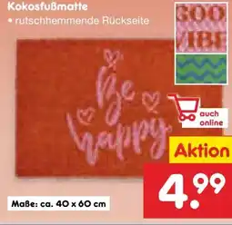 Netto Marken-Discount Dekor Kokosfussmatte Angebot