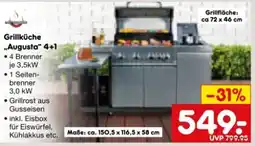 Netto Marken-Discount El Fuego Grillküche Augusta 4+1 Angebot