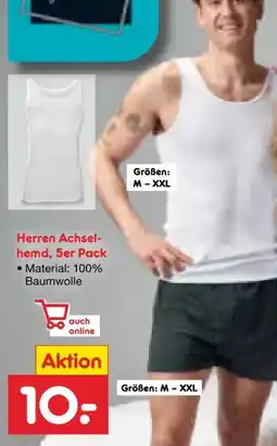 Netto Marken-Discount Spirit of Colours Herren Achselhemden 5er Pack Angebot