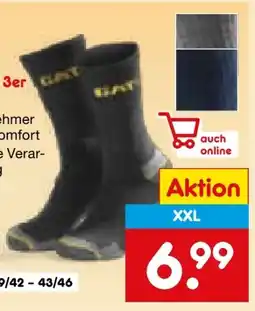 Netto Marken-Discount CAT Herren-Arbeitssocken 3 Paar Angebot