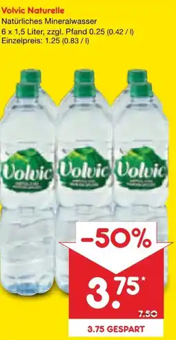 Netto Marken-Discount Volvic Naturelle Mineralwasser Angebot