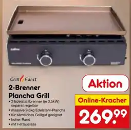 Netto Marken-Discount Grillfürst 2-Brenner Plancha Grill Angebot