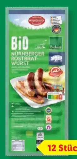 Lidl Metzgerfrisch Bio Nürnberger Rostbratwurst Angebot