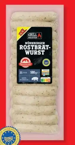 Lidl Grillmeister Original Nürnberger Rostbratwurst XXL Angebot