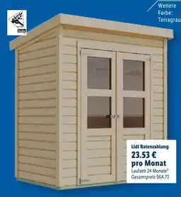 Lidl Karibu Gartenhaus Magda Angebot