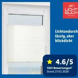 Lidl Lichtblick Plissee Klemmfix Angebot