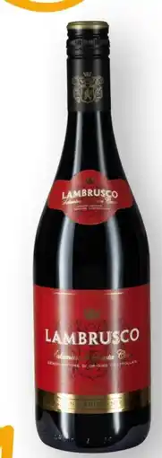 Edeka Lambrusco Vino Frizzante Salamino di Santa Croce Perlwein süß rot Angebot