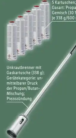 Lidl Parkside Universal-Gaskartusche Angebot