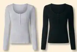 Lidl Esmara Damen Geripptes Langarmshirt Angebot