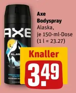REWE Center Axe Bodyspray Alaska Angebot