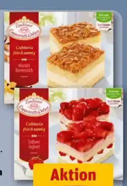 REWE Coppenrath & Wiese Cafeteria fein sahnig Mandel-Bienenstich Angebot