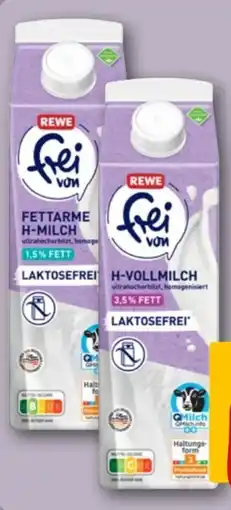 REWE Rewe Frei Von H-Vollmilch Laktosefrei Angebot