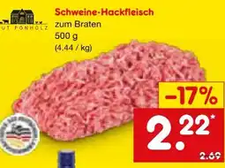 Netto Marken-Discount Gut Ponholz Schweine Hackfleisch Angebot