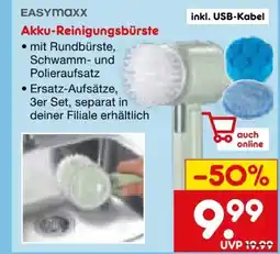 Netto Marken-Discount easy! MAXX Akku-Reinigungsbürste Angebot