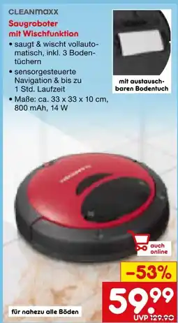 Netto Marken-Discount Clean Maxx Saugroboter Angebot