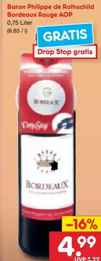 Netto Marken-Discount Baron Philippe de Rothschild Bordeaux Rouge Angebot