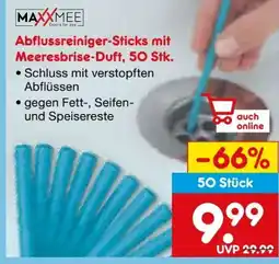 Netto Marken-Discount Maxxmee Abflussreiniger-Sticks Angebot