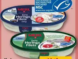 REWE Merl Zarte Heringsfilets in Sahnesauce Angebot