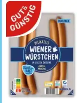Edeka Gut & Günstig Delikatess Wiener Würstchen Angebot