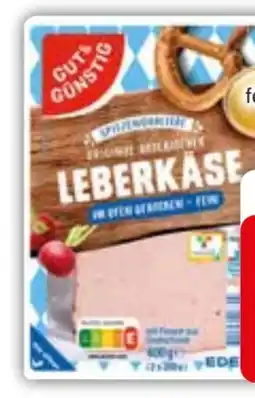Edeka Gut & Günstig Original Bayerischer Leberkäse Angebot