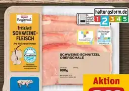 REWE Center Rewe Regional Schweine-Schnitzel-Oberschal Angebot