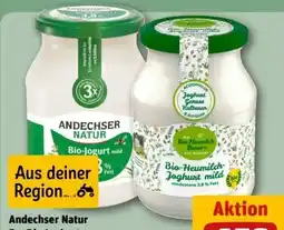REWE Center Andechser Natur BayBio Bio Joghurt Angebot