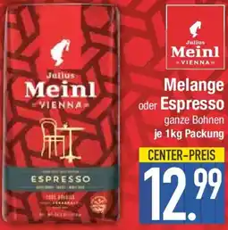 E-Center Meinl Melange oder Espresso Angebot