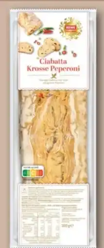 REWE Center Rewe Feine Welt Ciabatta Krosse Peperoni Angebot