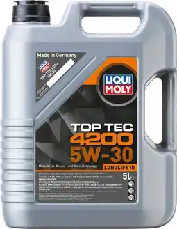 Globus Baumarkt Liqui Moly Motoröl Top Tec 4200 5W30 Angebot