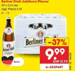 Netto Marken-Discount Berliner Kindl Jubiläums Pilsener Angebot