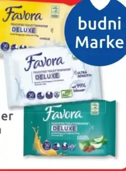 Budni Favora Feuchtes Toilettenpapier Angebot