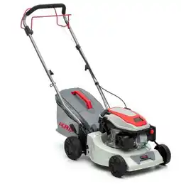 Globus Baumarkt Ikra Benzin Rasenmäher IPLM 1442 Angebot