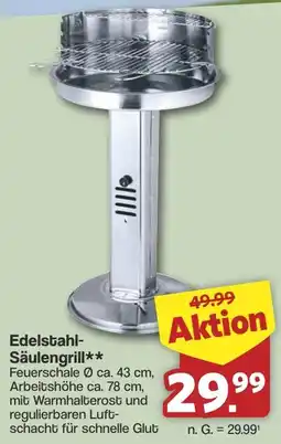 Famila Nord West Edelstahl Säulengrill Angebot