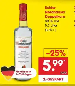 Netto Marken-Discount Echter Nordhäuser Doppelkorn Angebot