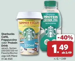 Famila Nord West Starbucks Caffè, Frappuccino oder Protein Drink Angebot