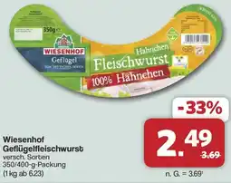 Famila Nord West Wiesenhof Geflügelfleischwurst Angebot