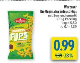 diska Wurzener Die Originalen Erdnuss Flips Angebot