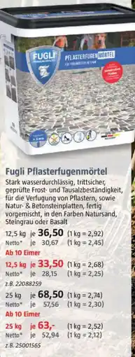 Bauhaus Fugli Pflasterfugenmörtel Angebot