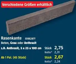 Bauhaus Rasenkante Angebot