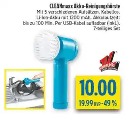 diska CLEANmaxx Akku-Reinigungsbürste Angebot