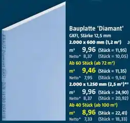 Bauhaus Bauplatte 'Diamant' Angebot