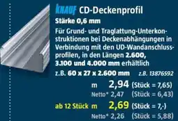 Bauhaus KNAUF CD-Deckenprofil Angebot