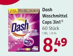 Rossmann Dash Waschmittel Caps 3in1 Angebot
