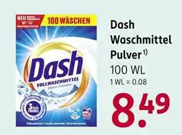 Rossmann Dash Waschmittel Pulver Angebot