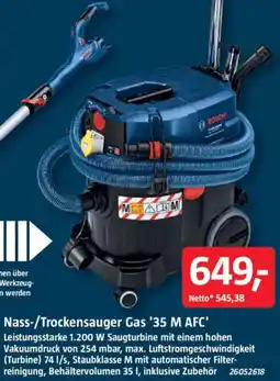 Bauhaus BOSCH Nass-/Trockensauger Gas '35 M AFC' Angebot