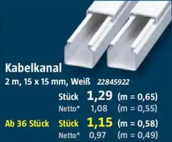 Bauhaus Kabelkanal Angebot